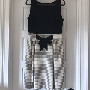 The Limited black and cream dress